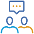 People chatting icon