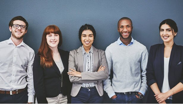 Group of young advisors